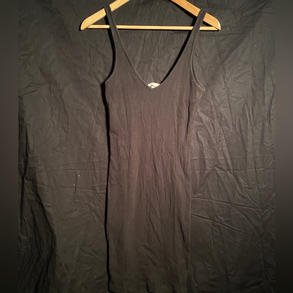 Black cotton dress